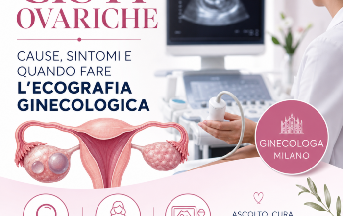 Illustration of Cisti Ovariche: Cause, Sintomi e Quando Fare l’Ecografia Ginecologica