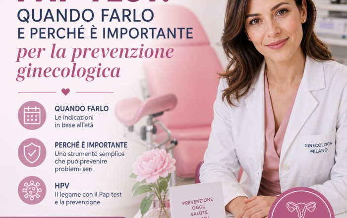 Poster on Pap test timing and importance for gynecological prevention by a Milan gynecologist