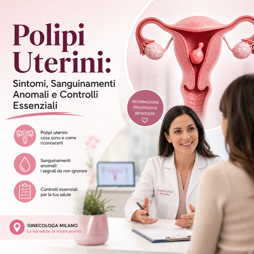 Illustration of Polipi Uterini: Sintomi, Sanguinamenti Anomali e Controlli Essenziali
