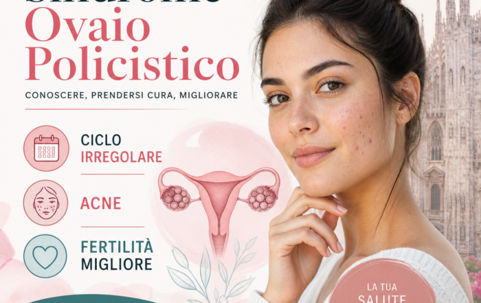 Illustration of Sindrome Ovaio Policistico: Ciclo Irregolare, Acne e Fertilità Migliore